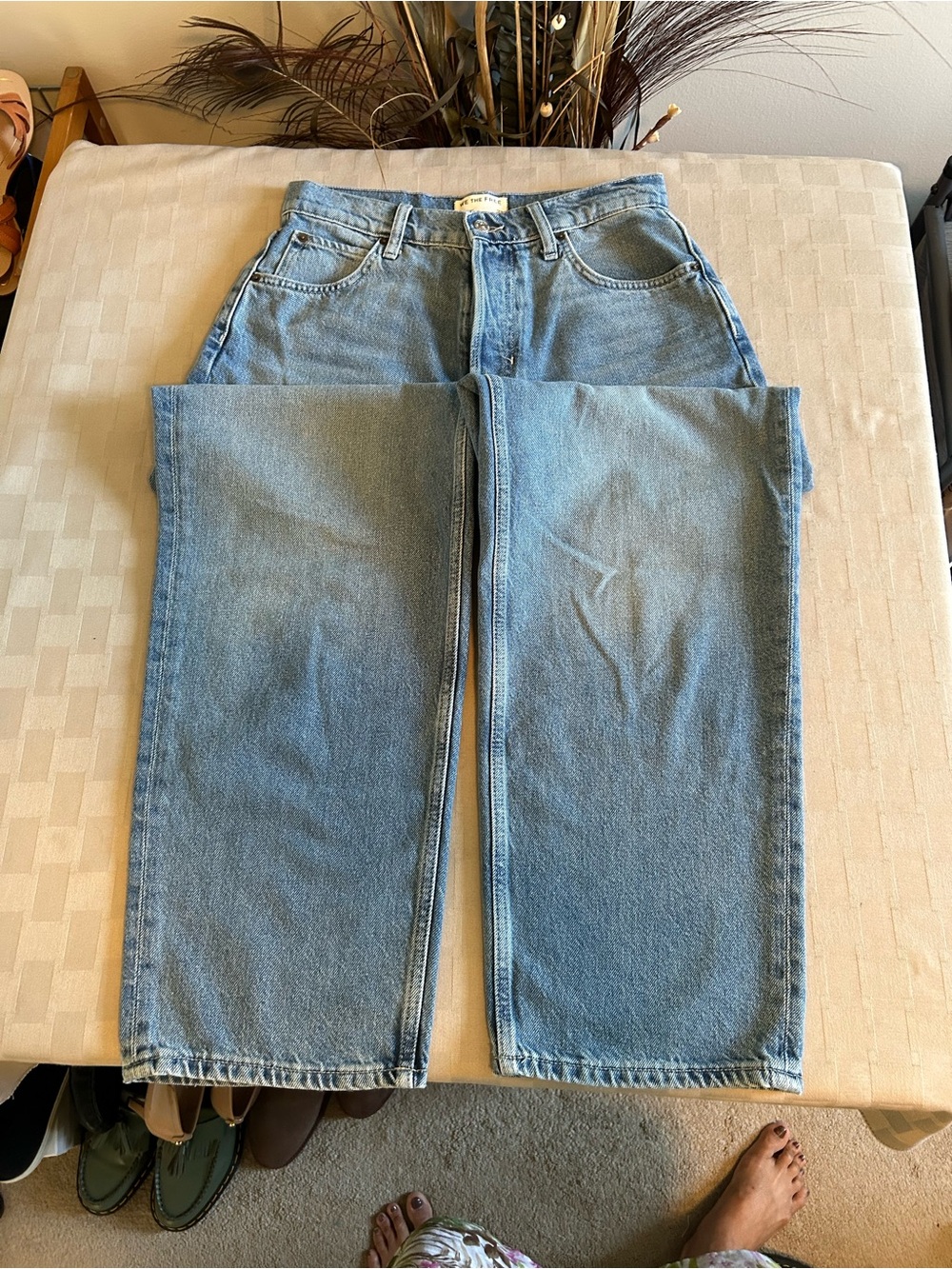 Free People We The Free Cora Wide Leg Slouchy Jean - Picture 3 of 15